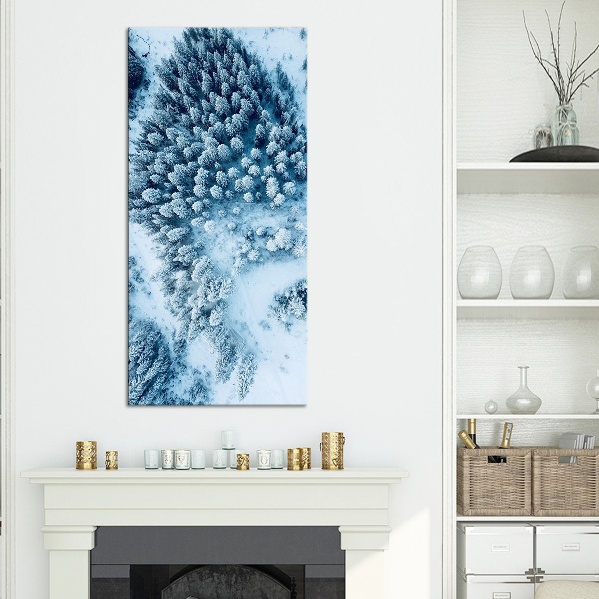 Fabulous Snowy Trees View Multi Panel Canvas Wall Art