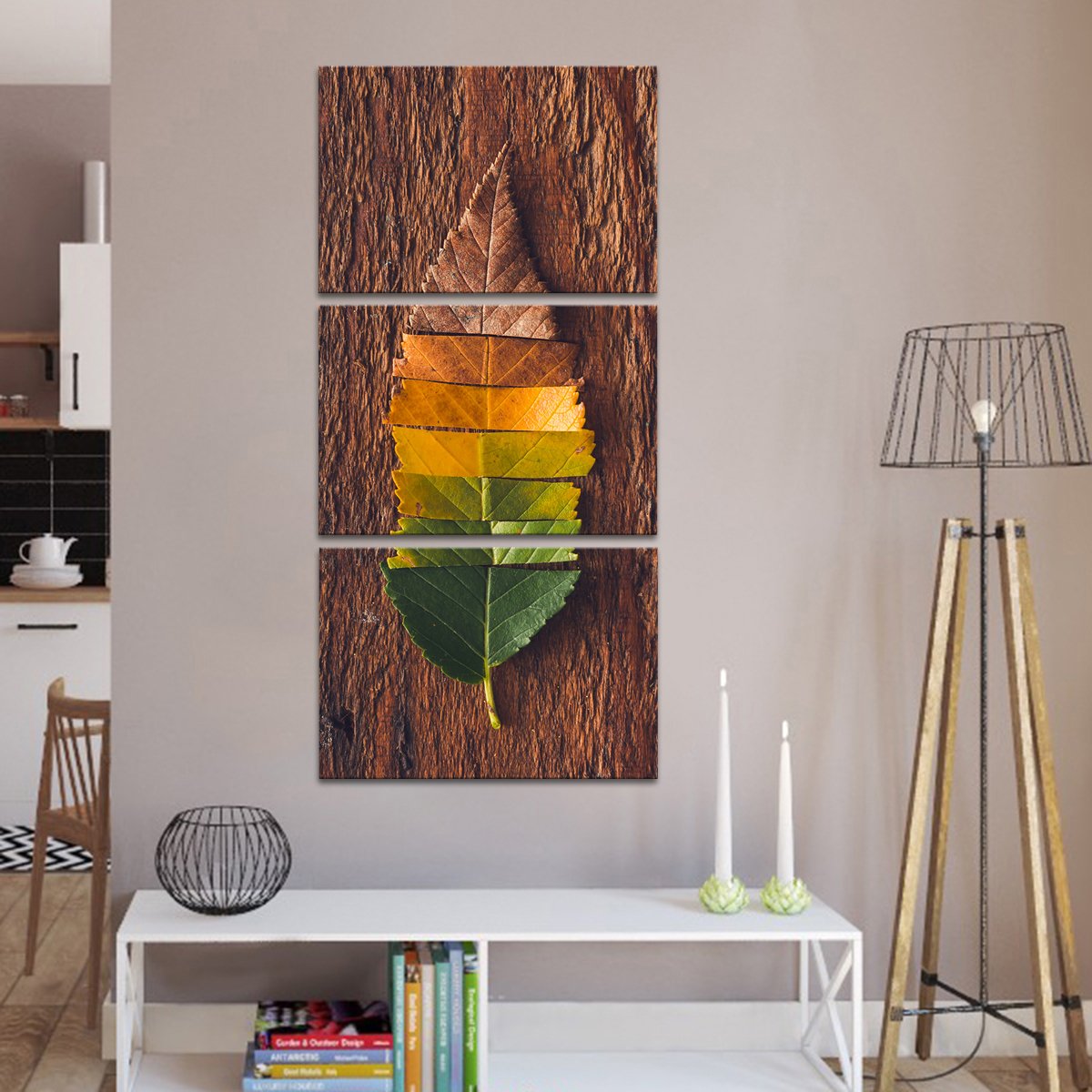 Fall Foliage Multi Panel Canvas Wall Art