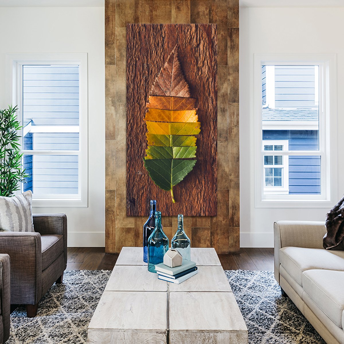 Fall Foliage Multi Panel Canvas Wall Art