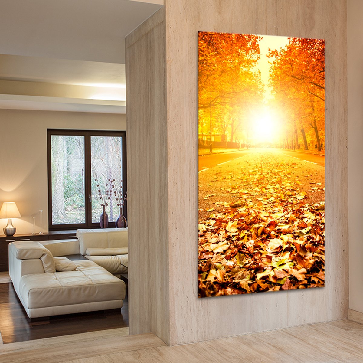 Fallen Leaves Multi Panel Canvas Wall Art