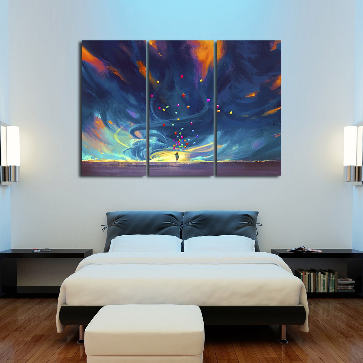 Fantasy Balloons Multi Panel Canvas Wall Art
