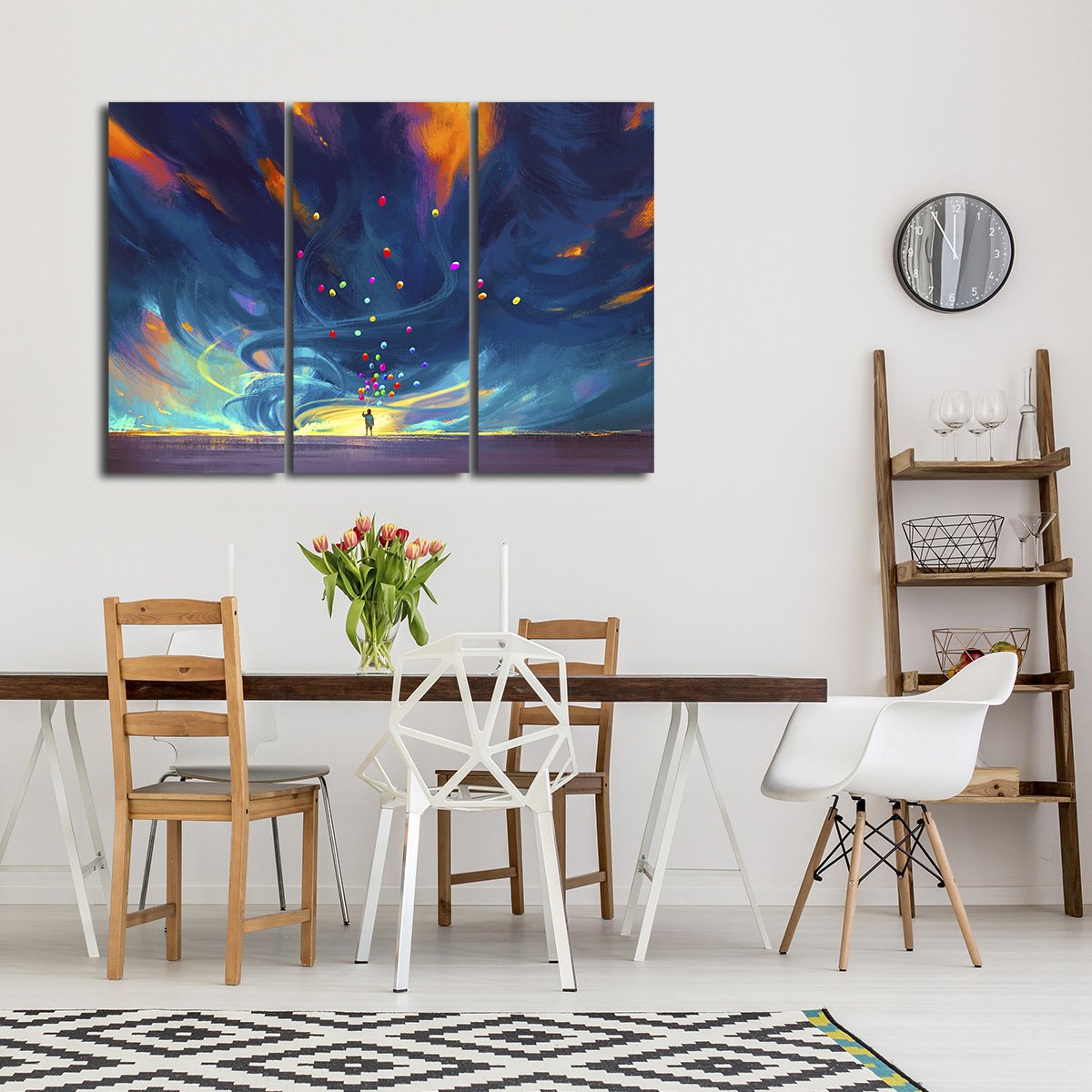 Fantasy Balloons Multi Panel Canvas Wall Art