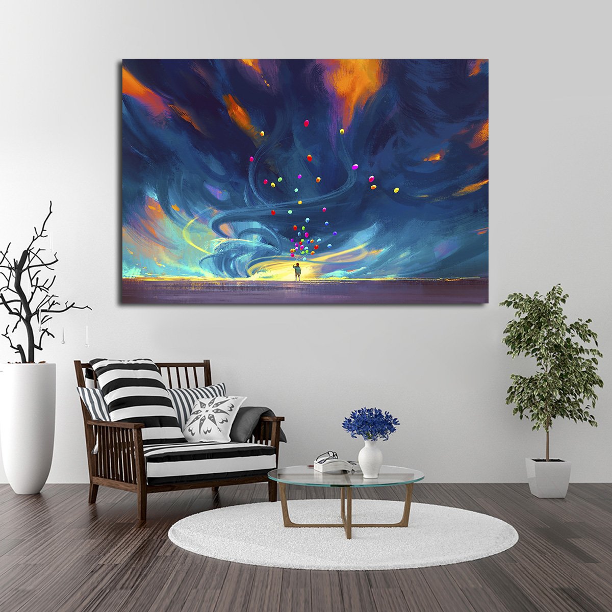 Fantasy Balloons Multi Panel Canvas Wall Art