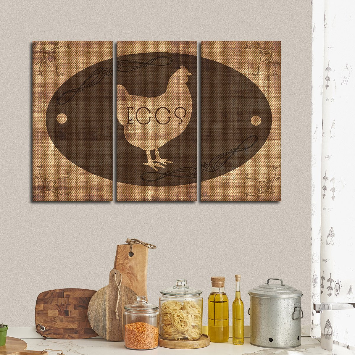 Farm Eggs Multi Panel Canvas Wall Art