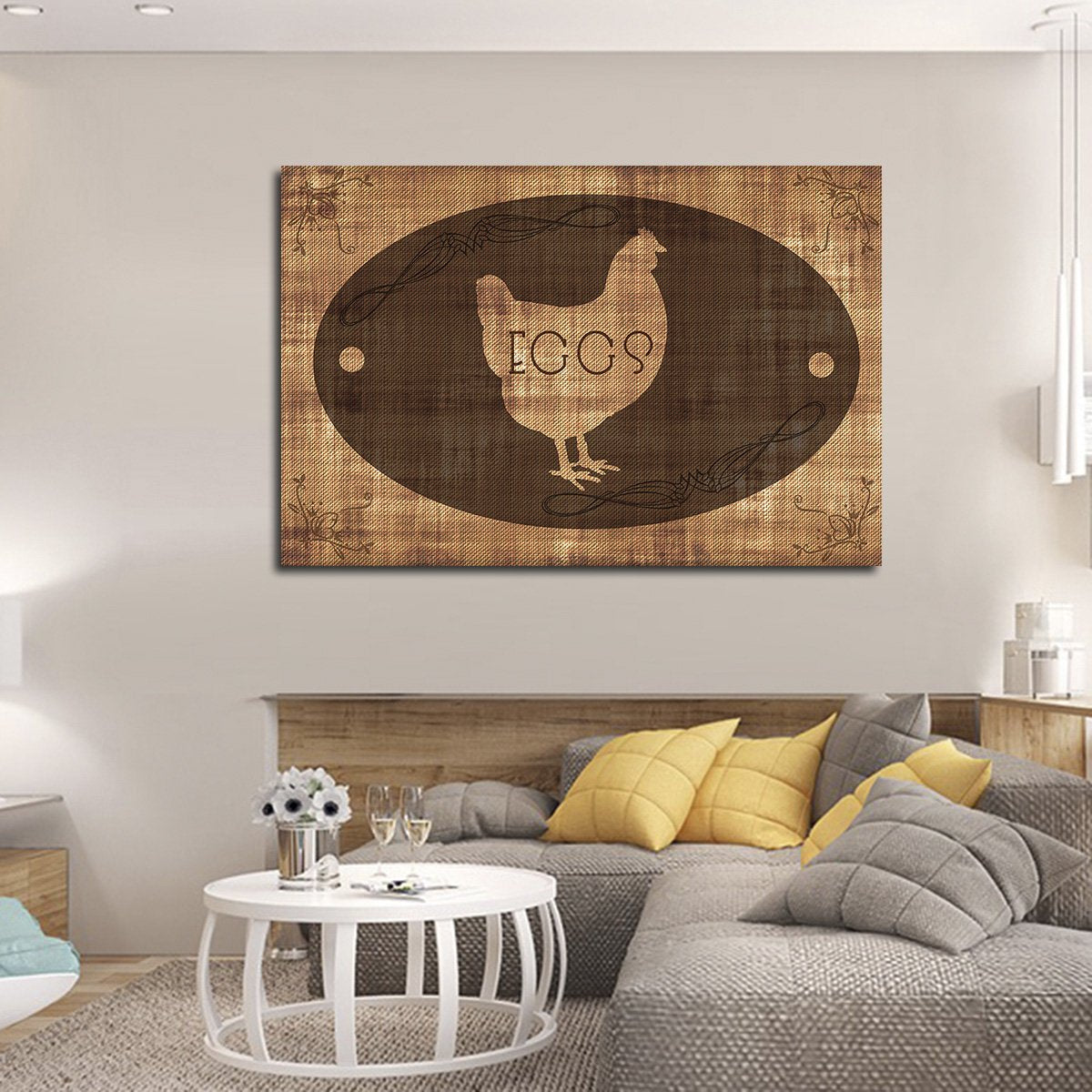 Farm Eggs Multi Panel Canvas Wall Art