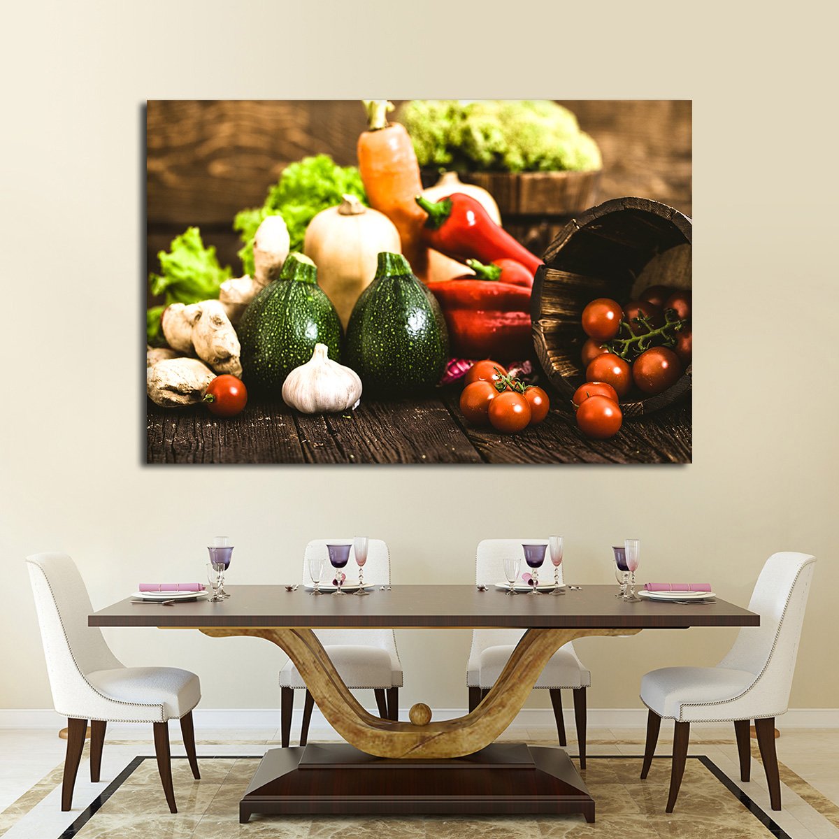Farm Fresh Multi Panel Canvas Wall Art