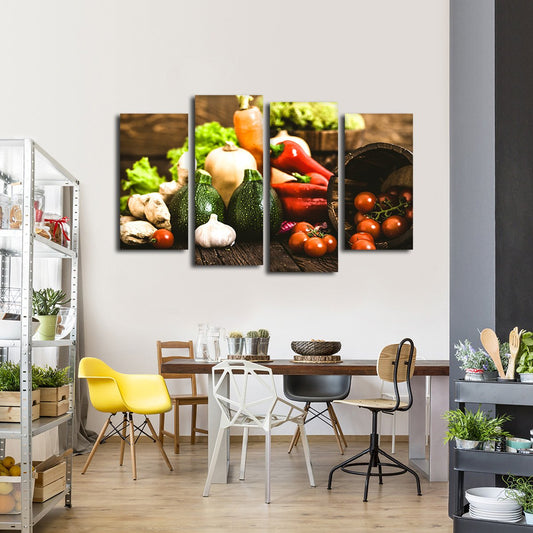 Farm Fresh Multi Panel Canvas Wall Art