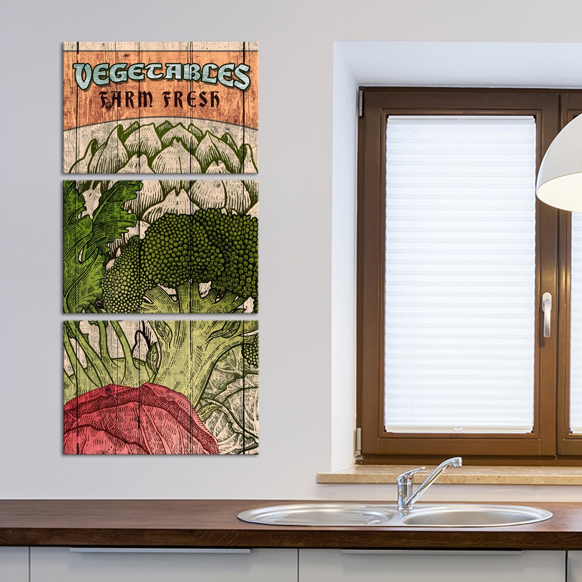 Farm Fresh Produce Multi Panel Canvas Wall Art