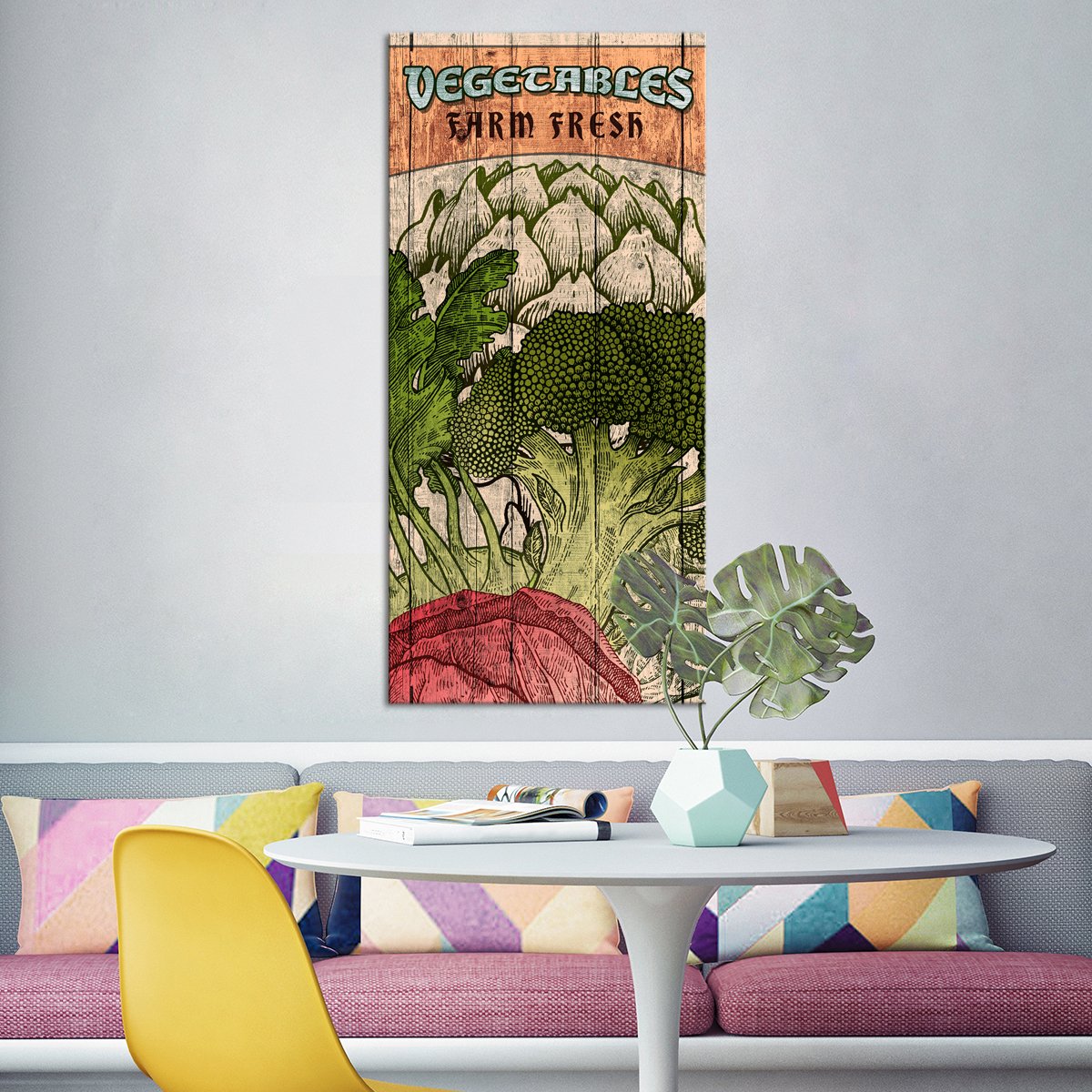 Farm Fresh Produce Multi Panel Canvas Wall Art