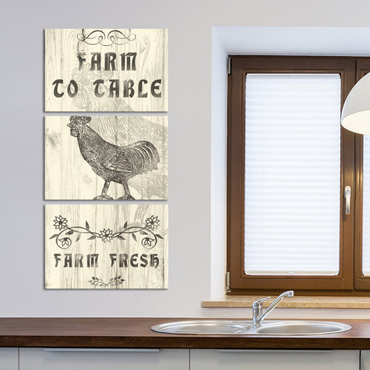 Farm To Table Multi Panel Canvas Wall Art