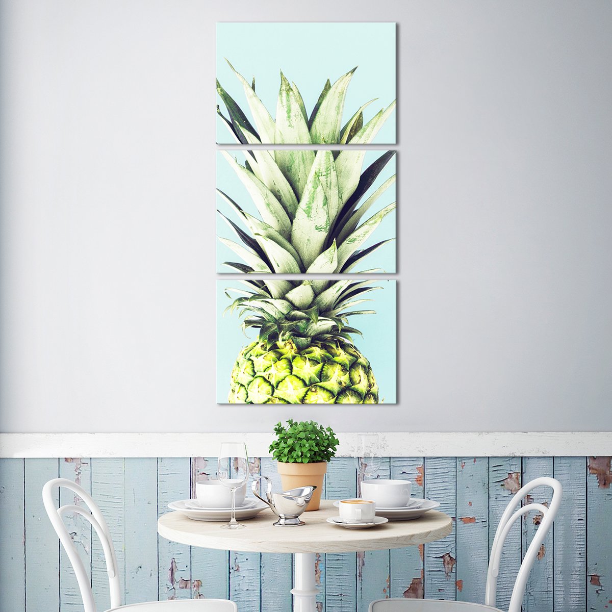 Pineapple Fashion Multi Panel Canvas Wall Art