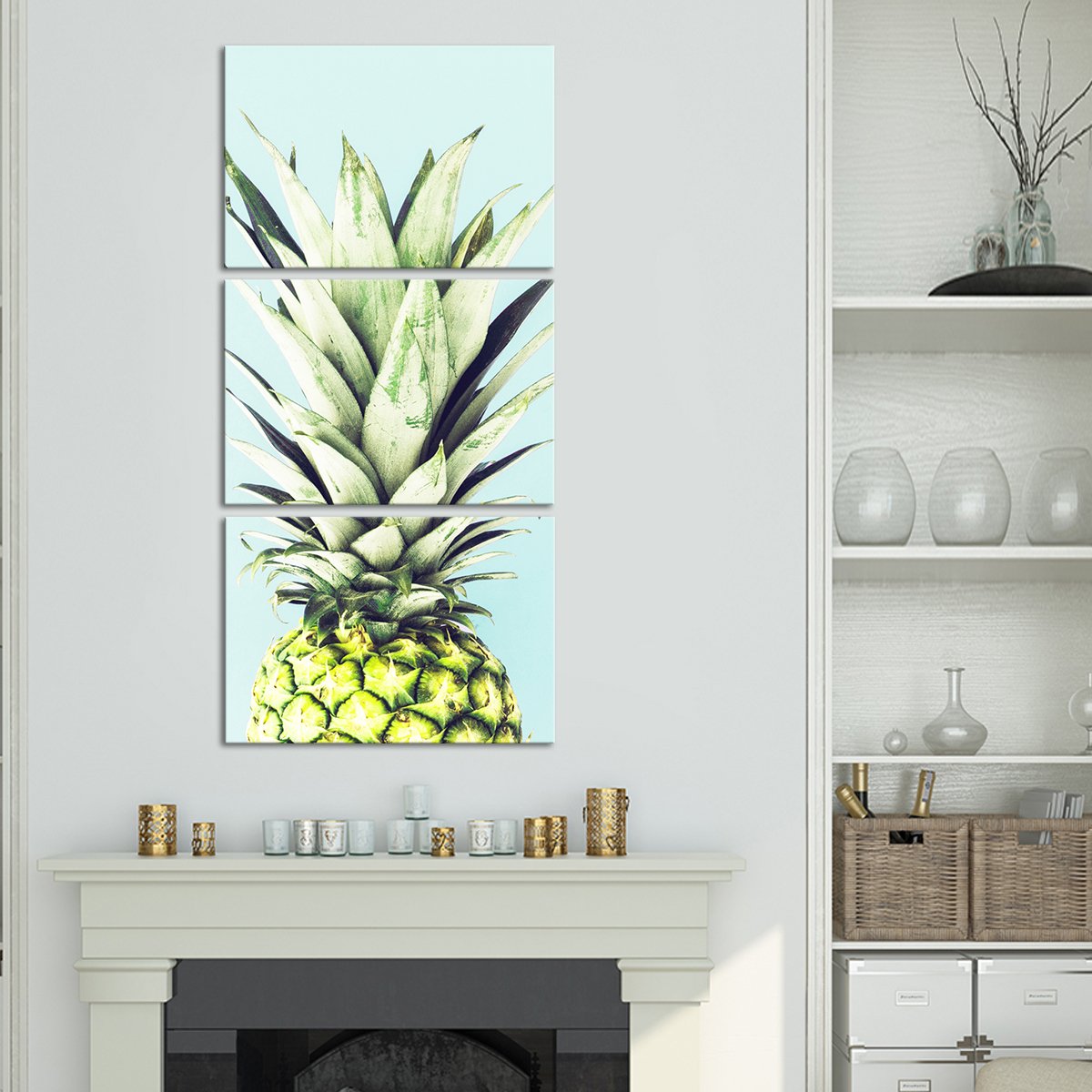 Pineapple Fashion Multi Panel Canvas Wall Art