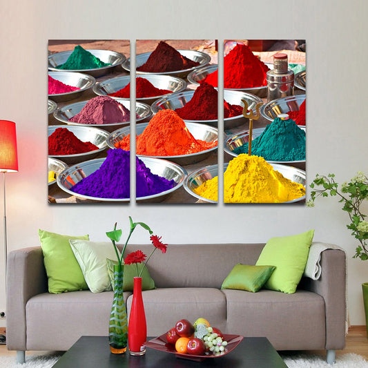 Festival Colors Multi Panel Canvas Wall Art