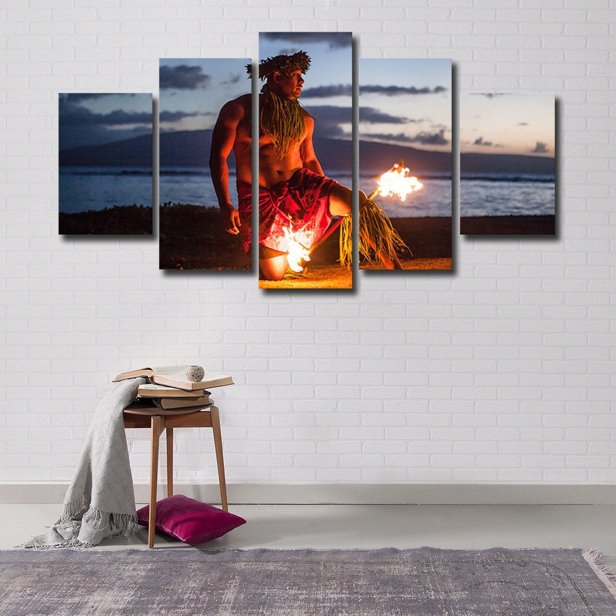 Fire Dancer Multi Panel Canvas Wall Art