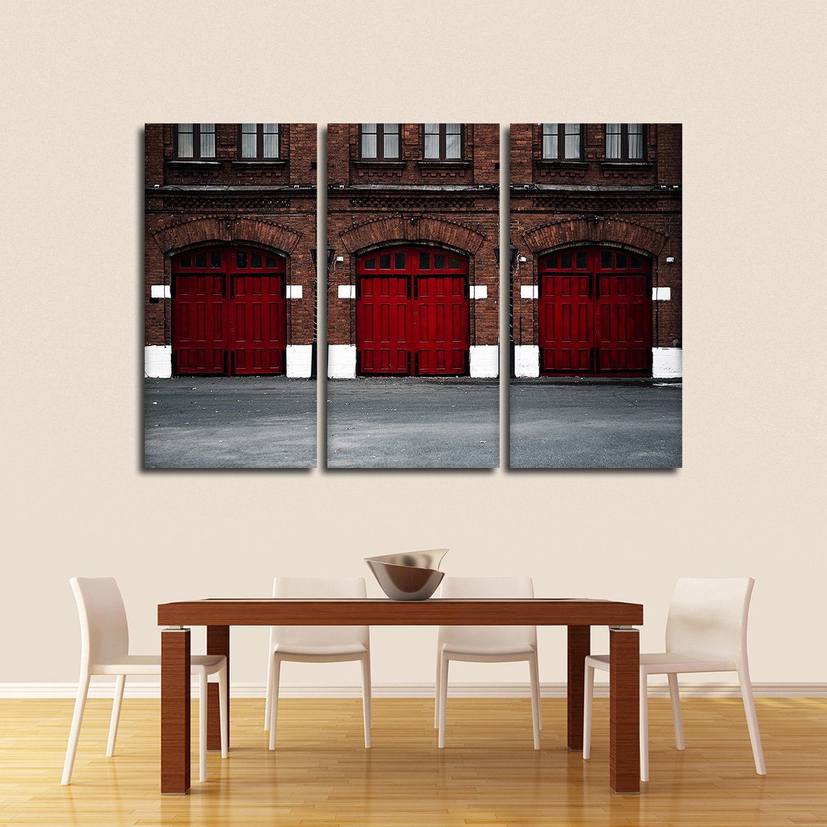 Fire Station Multi Panel Canvas Wall Art
