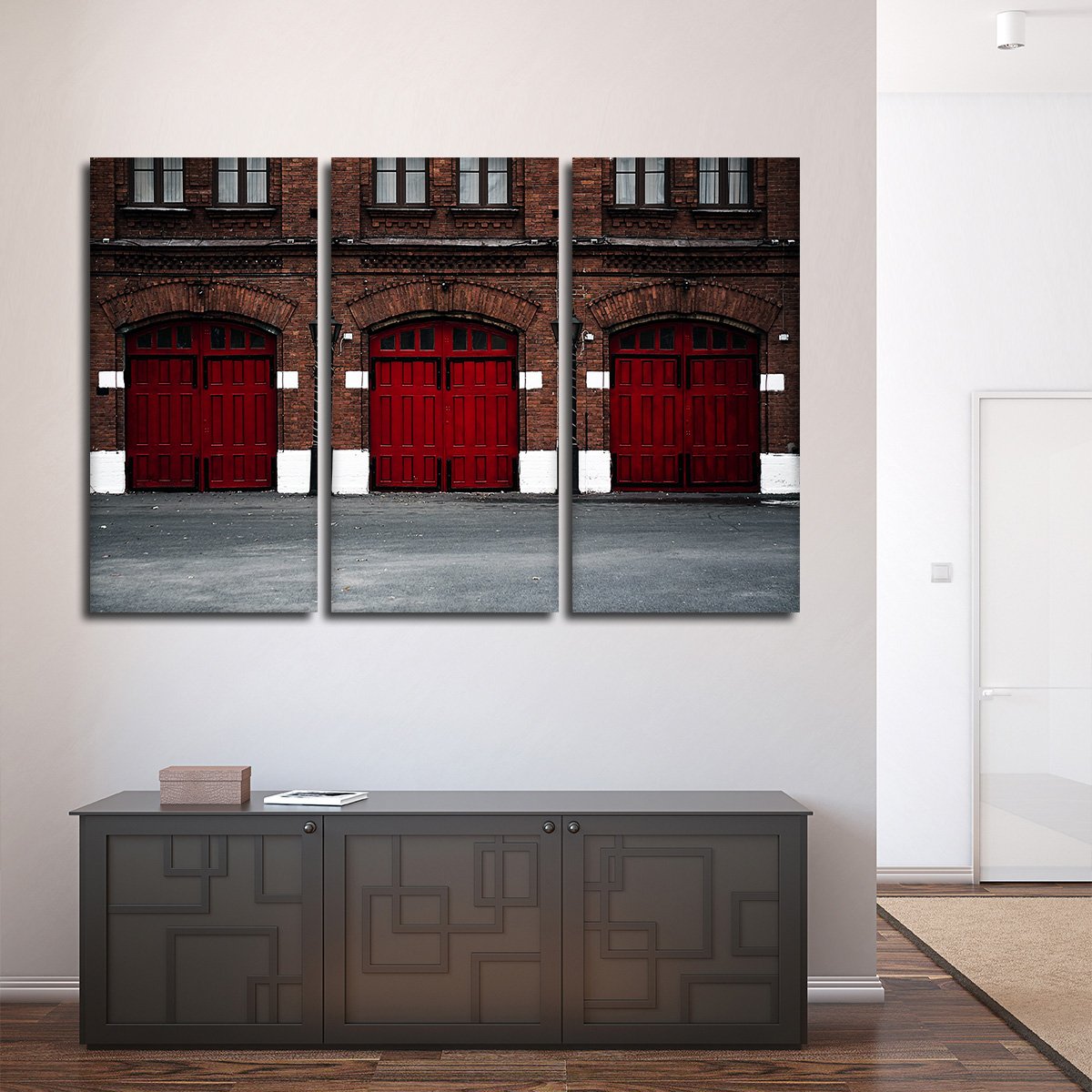 Fire Station Multi Panel Canvas Wall Art