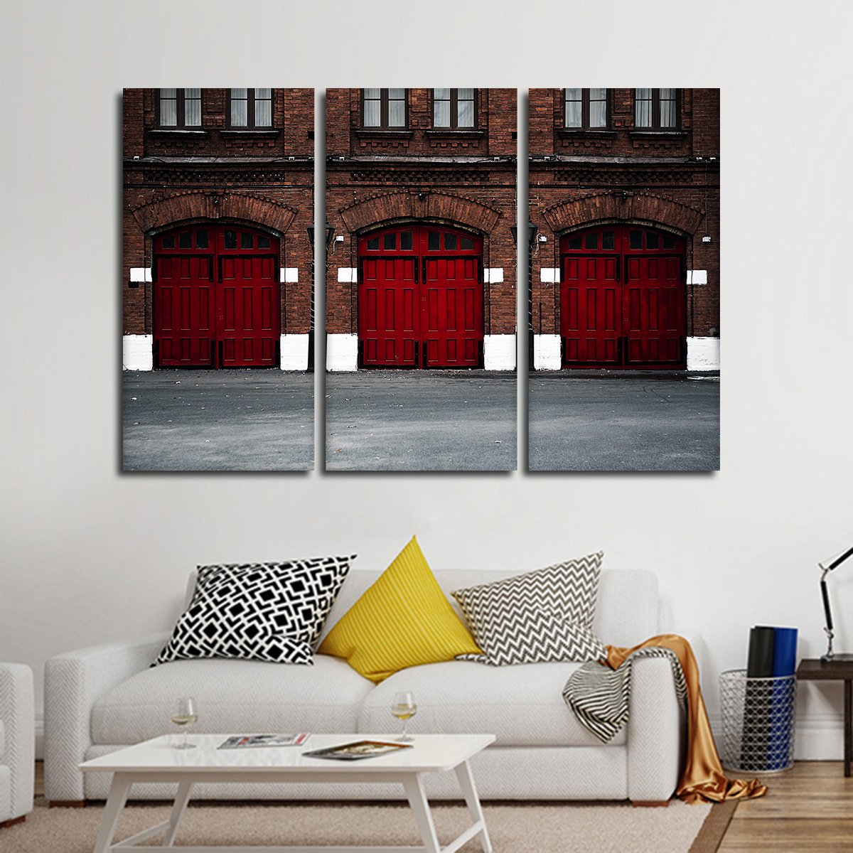 Fire Station Multi Panel Canvas Wall Art