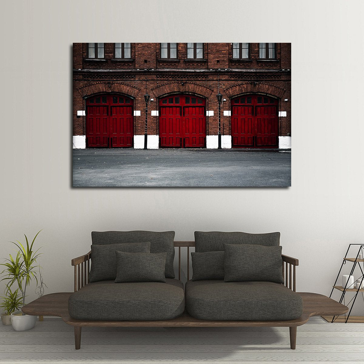 Fire Station Multi Panel Canvas Wall Art