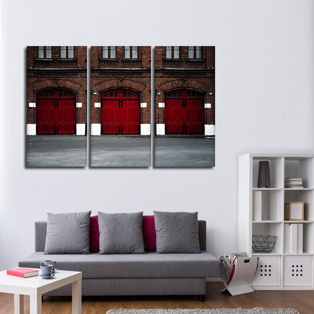 Fire Station Multi Panel Canvas Wall Art