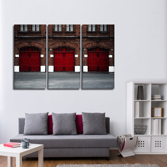 Fire Station Multi Panel Canvas Wall Art