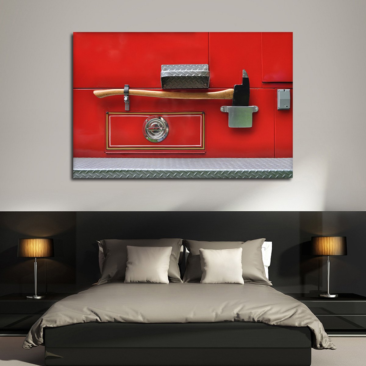 Fire Axe Multi Panel Canvas Wall Art