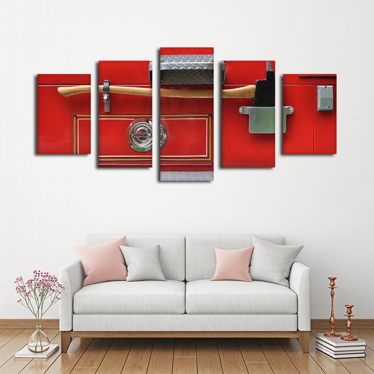 Fire Axe Multi Panel Canvas Wall Art