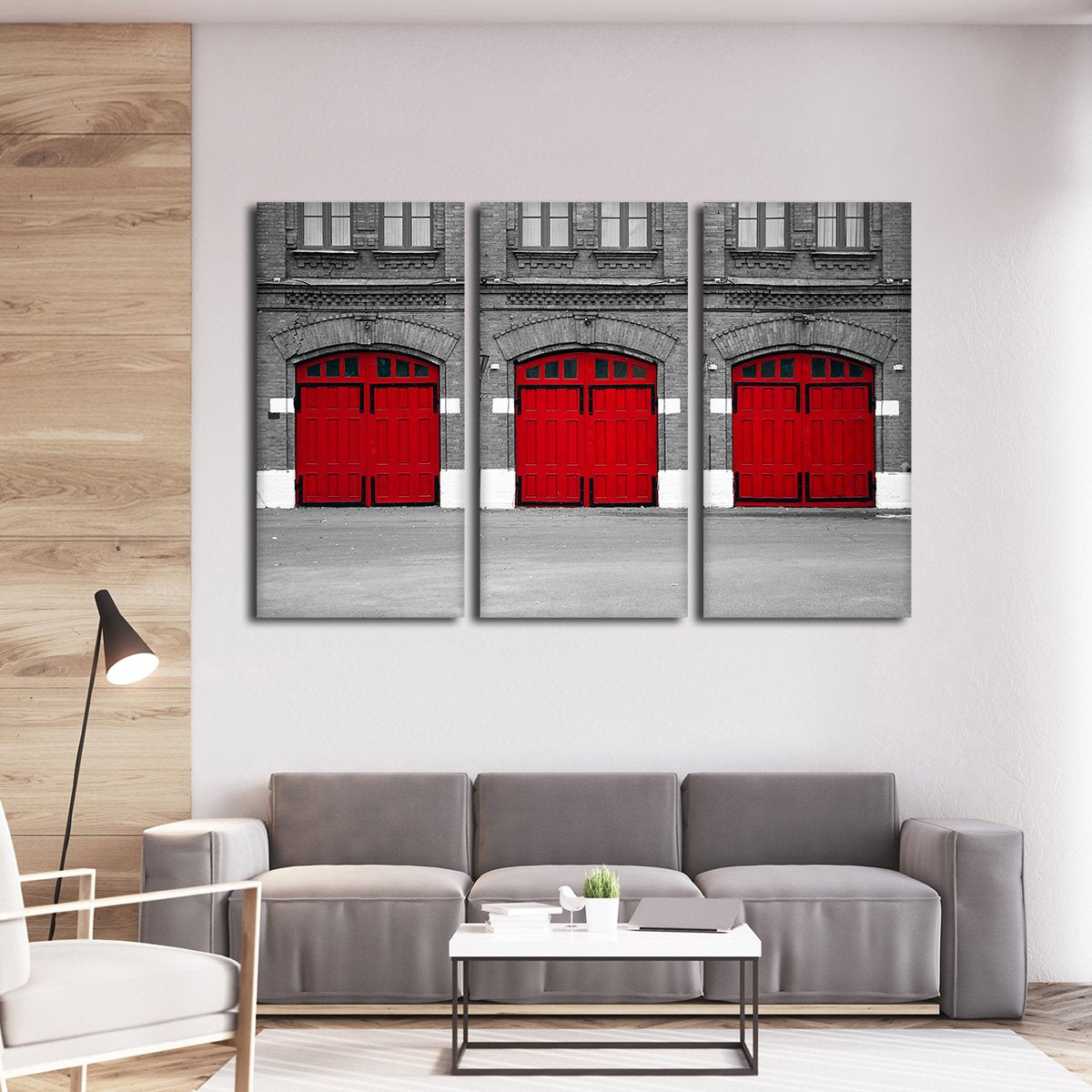 Fire Station Multi Panel Canvas Wall Art