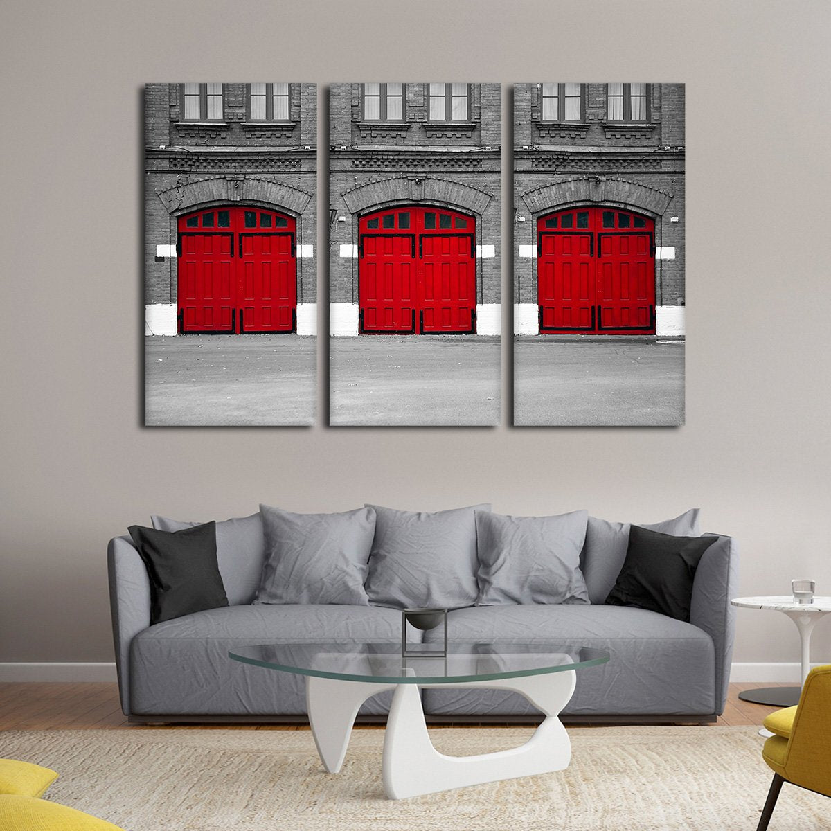 Fire Station Multi Panel Canvas Wall Art
