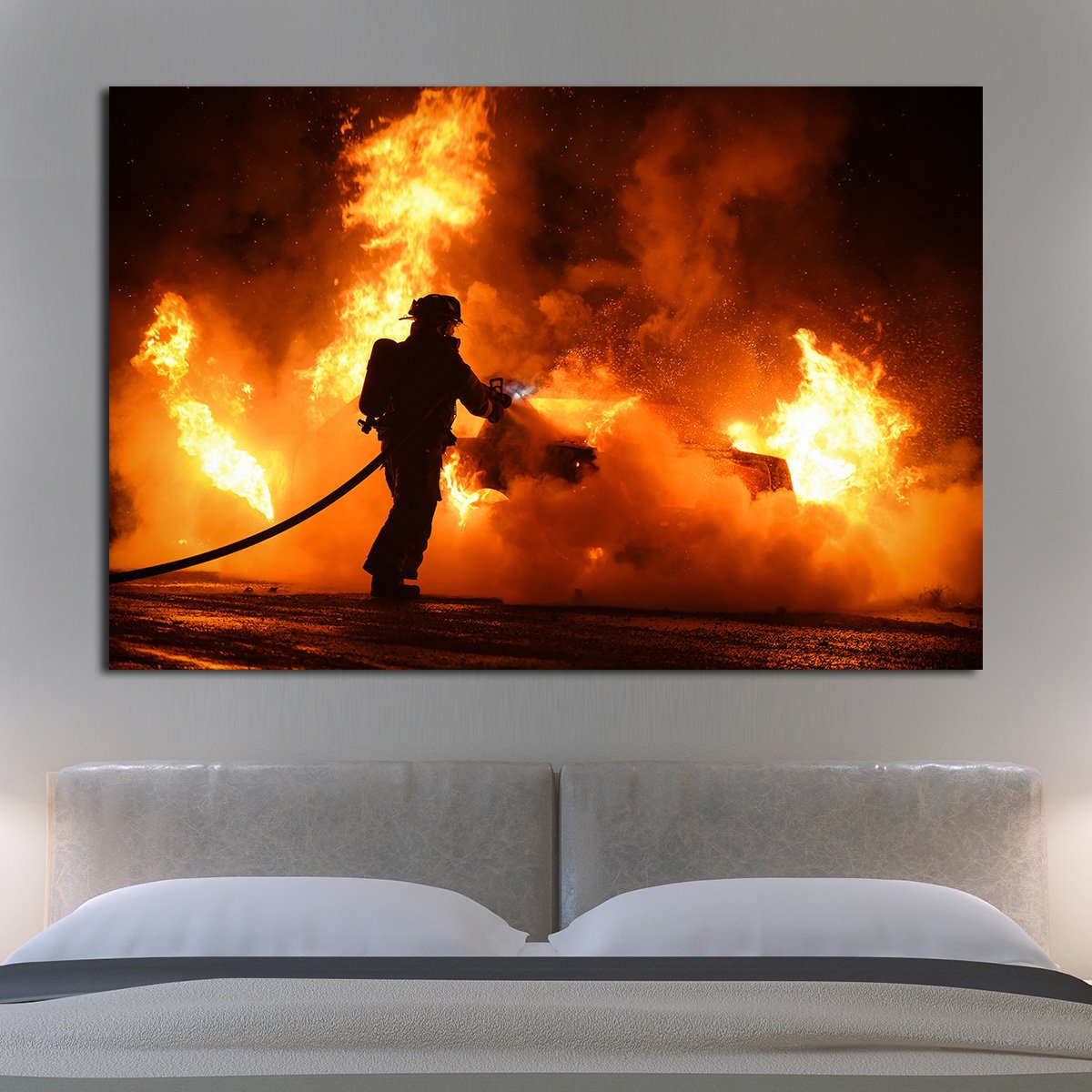 Fireman Multi Panel Canvas Wall Art