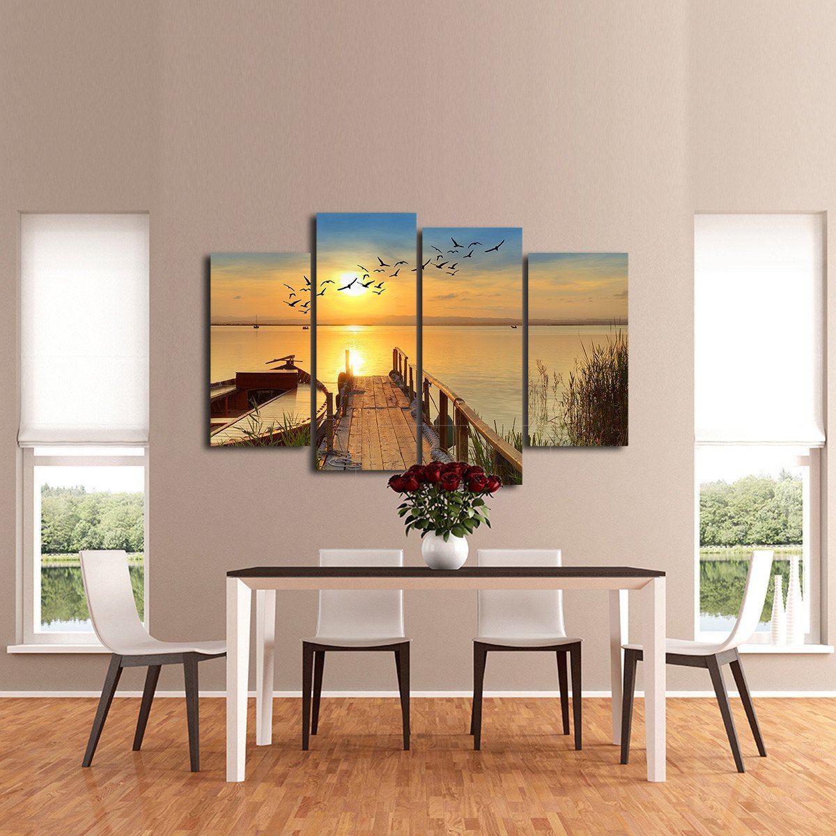 Fishing Adventure Multi Panel Canvas Wall Art