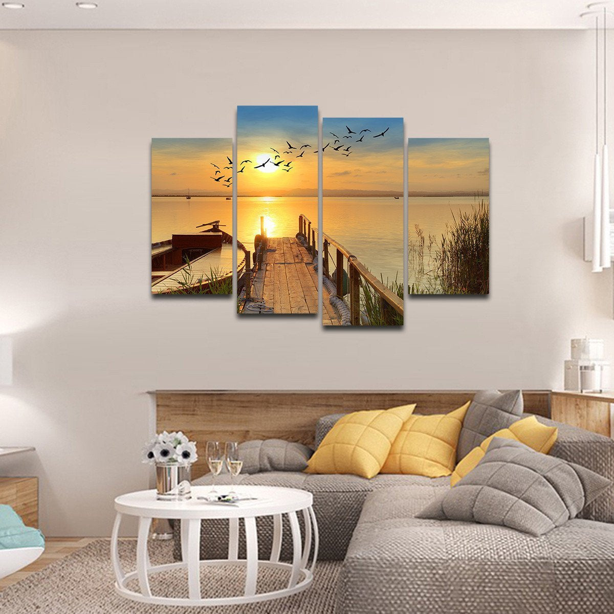 Fishing Adventure Multi Panel Canvas Wall Art