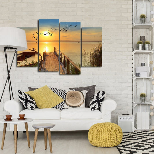 Fishing Adventure Multi Panel Canvas Wall Art