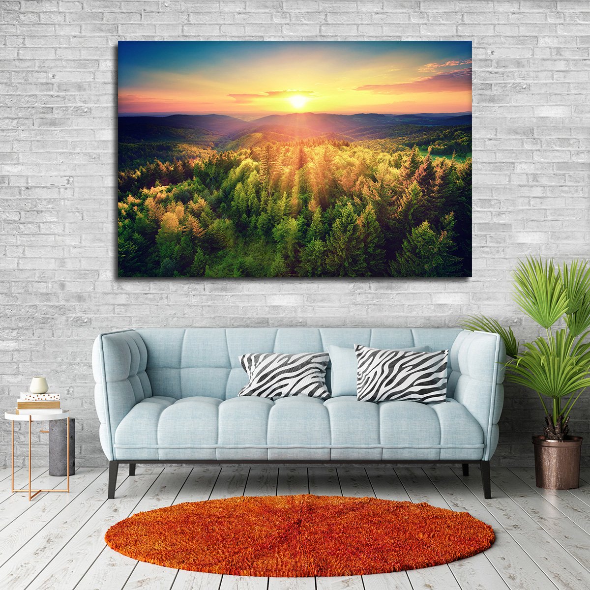 Float To The Forest Multi Panel Canvas Wall Art