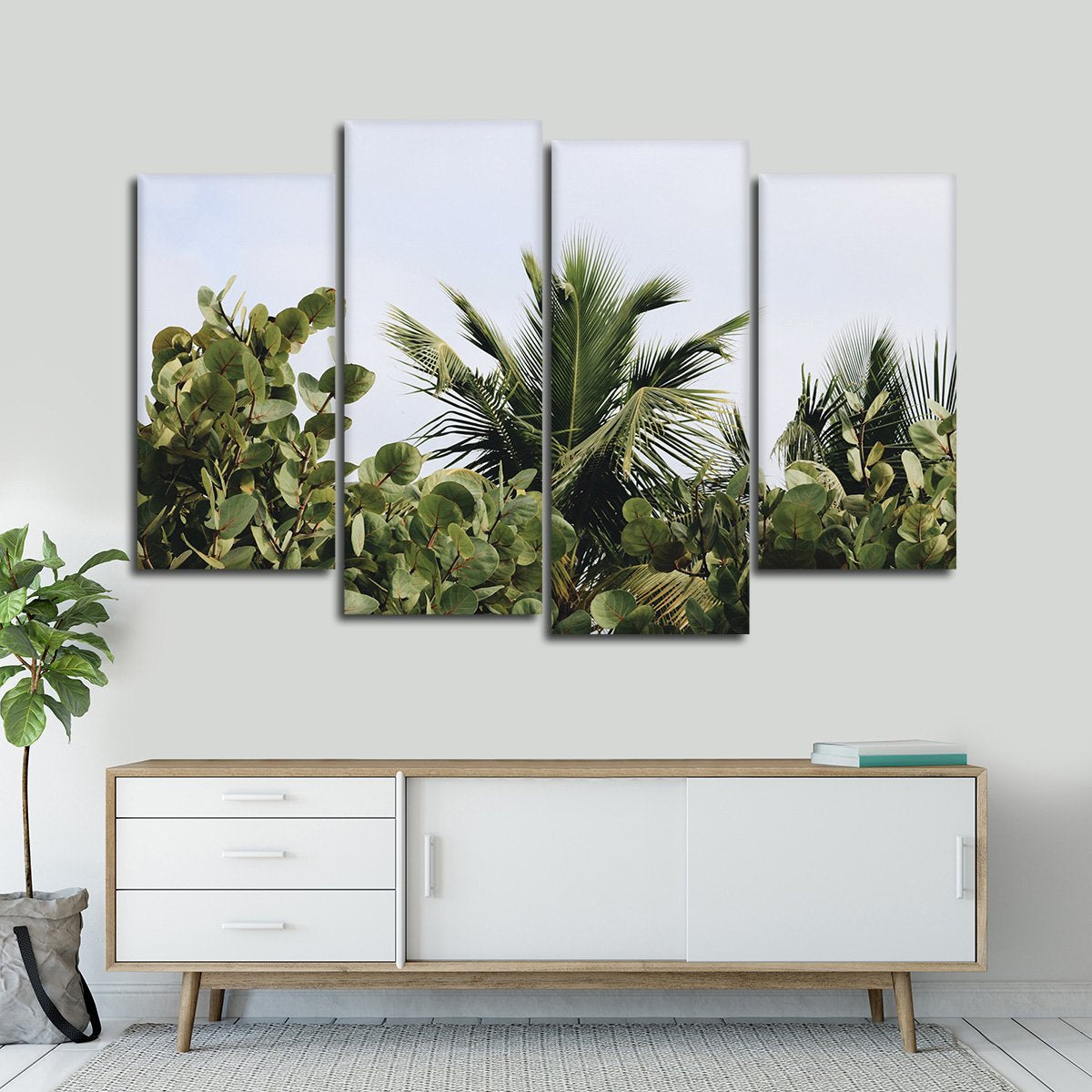 Florida Leaves Multi Panel Canvas Wall Art