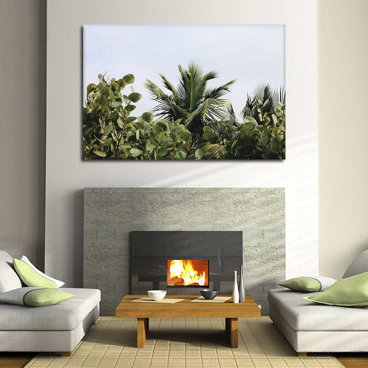 Florida Leaves Multi Panel Canvas Wall Art