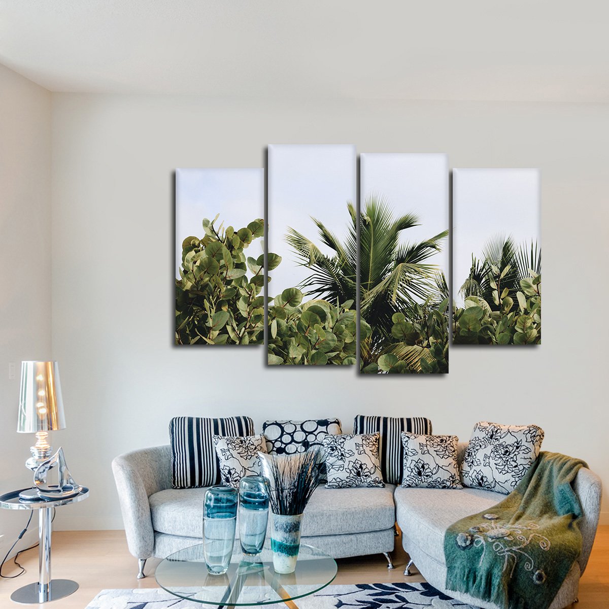 Florida Leaves Multi Panel Canvas Wall Art