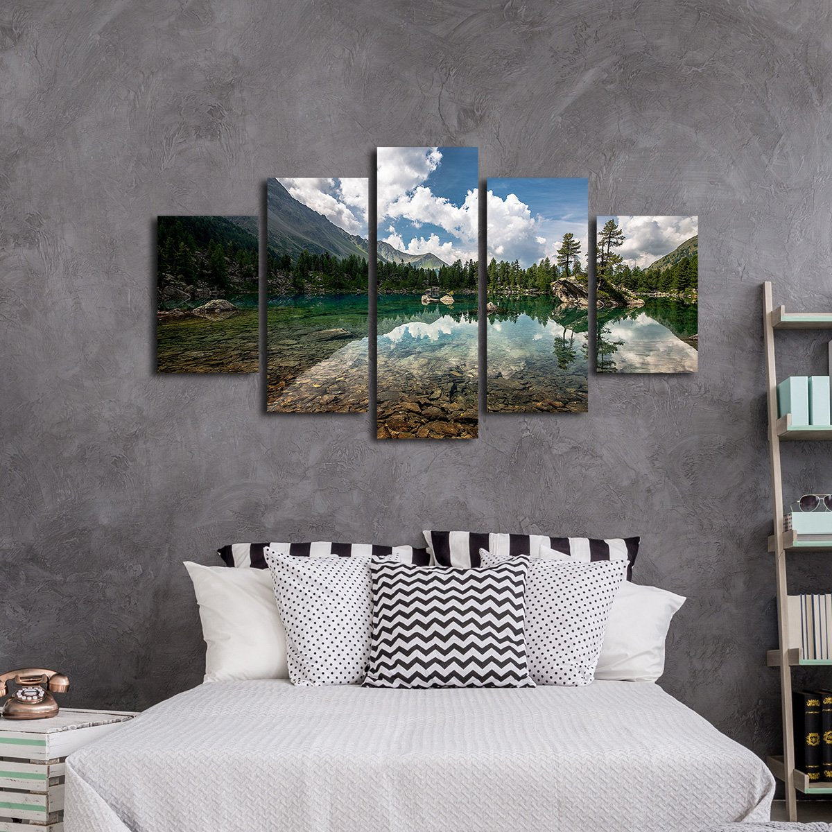 Fly Fishing Spot Multi Panel Canvas Wall Art