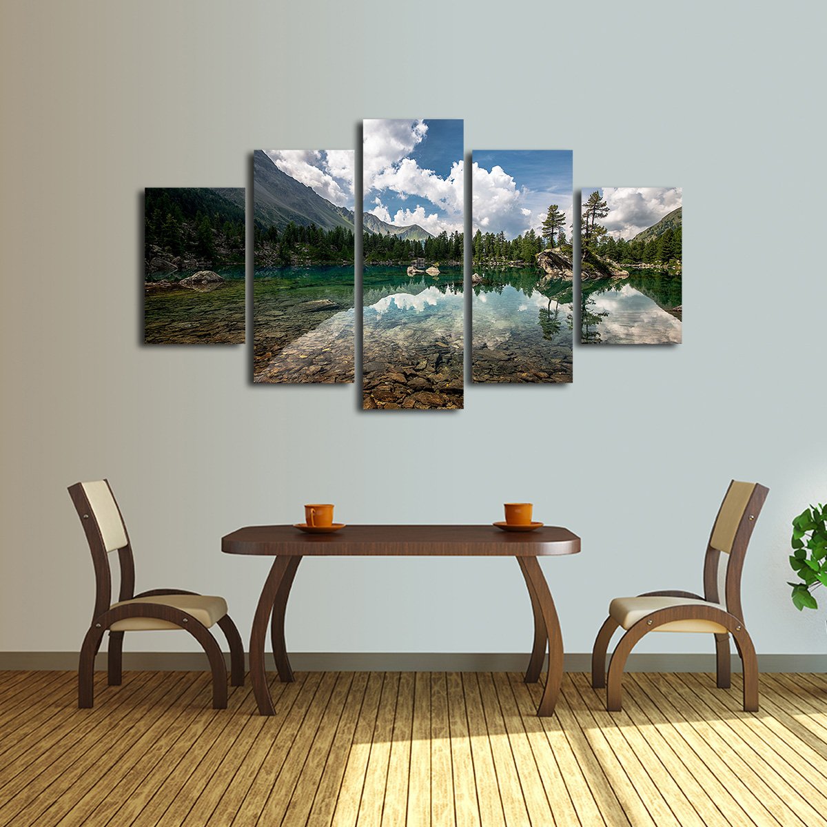 Fly Fishing Spot Multi Panel Canvas Wall Art