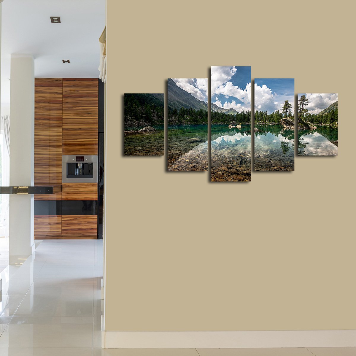 Fly Fishing Spot Multi Panel Canvas Wall Art
