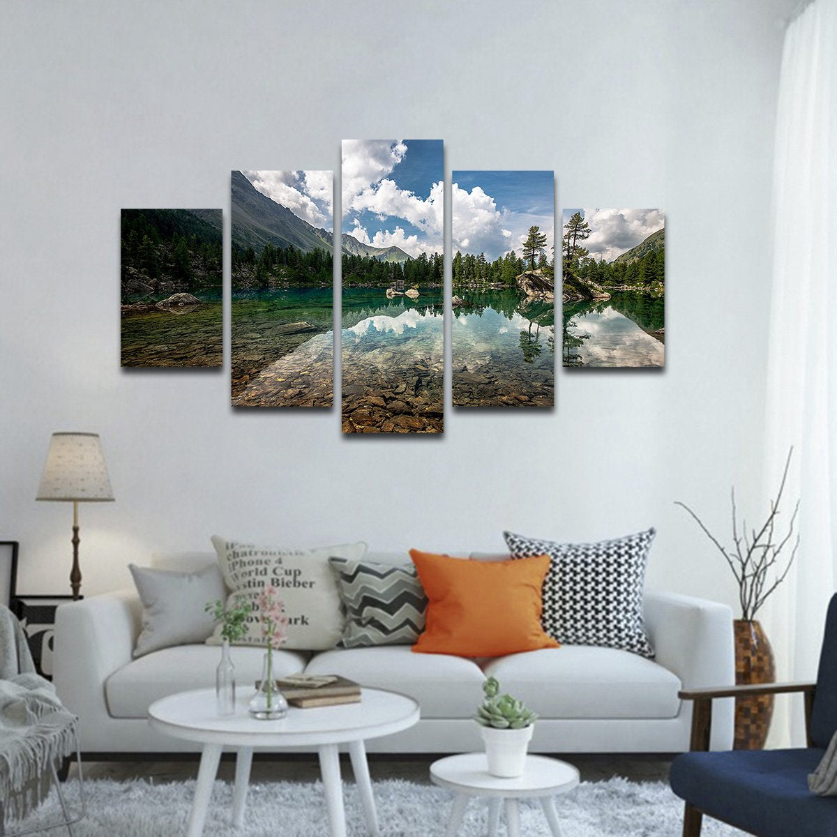 Fly Fishing Spot Multi Panel Canvas Wall Art