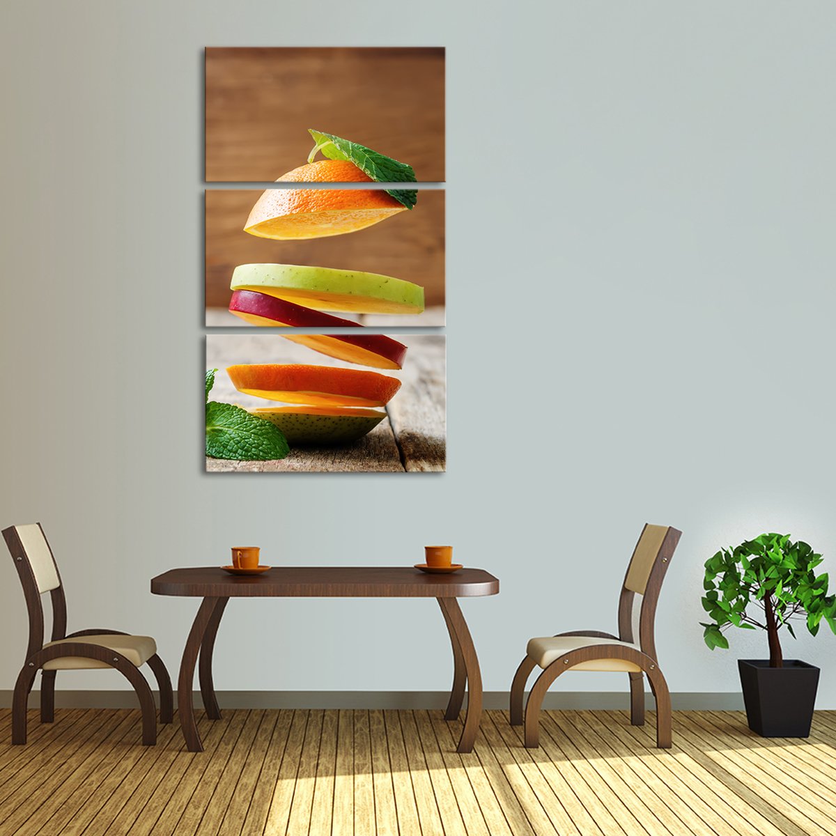 Flying Fruit Multi Panel Canvas Wall Art
