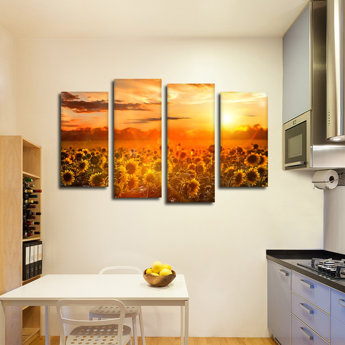 Follow The Sunshine Multi Panel Canvas Wall Art
