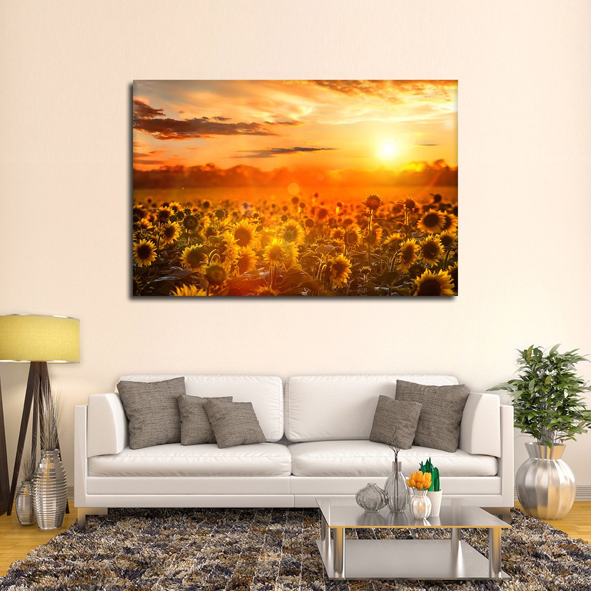 Follow The Sunshine Multi Panel Canvas Wall Art