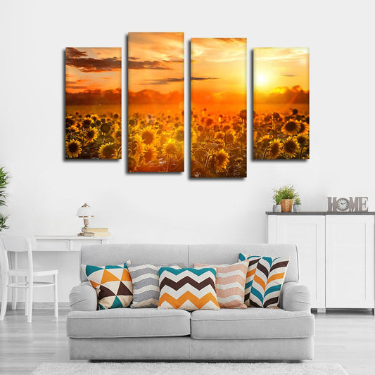 Follow The Sunshine Multi Panel Canvas Wall Art