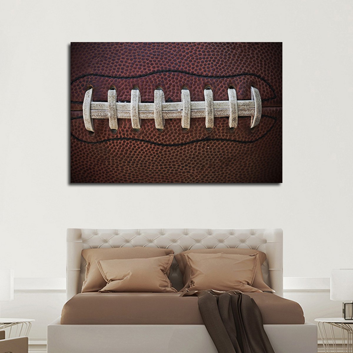 Football Laces Multi Panel Canvas Wall Art