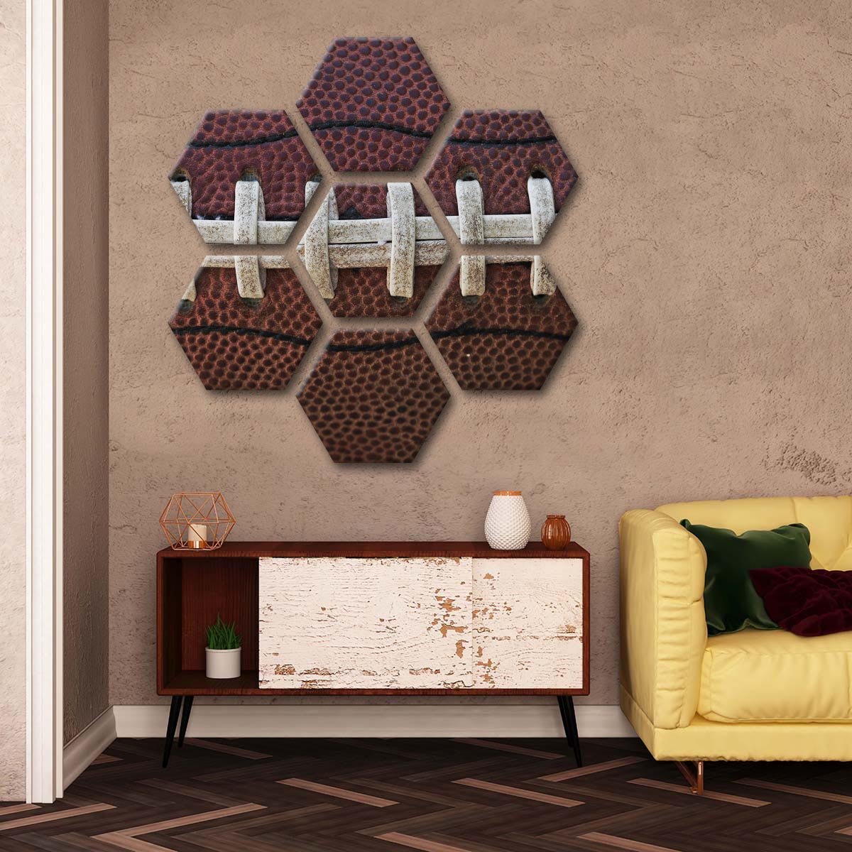 Football Laces Multi Panel Canvas Wall Art