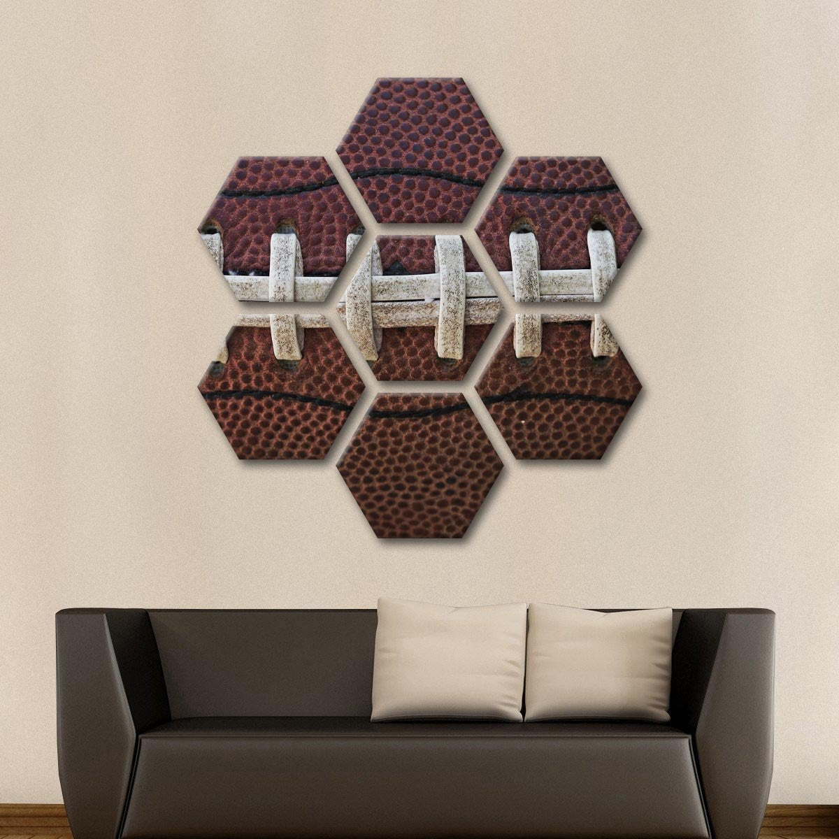 Football Laces Multi Panel Canvas Wall Art