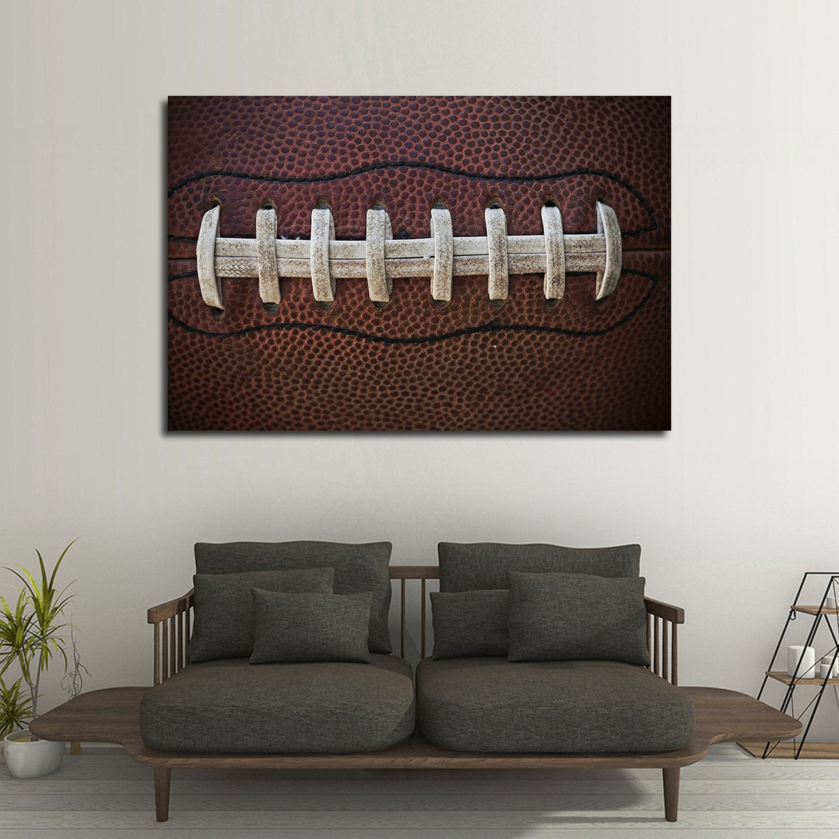 Football Laces Multi Panel Canvas Wall Art