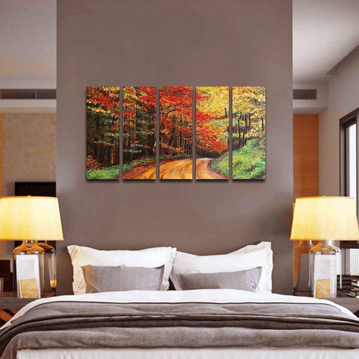 Forest Road Multi Panel Canvas Wall Art