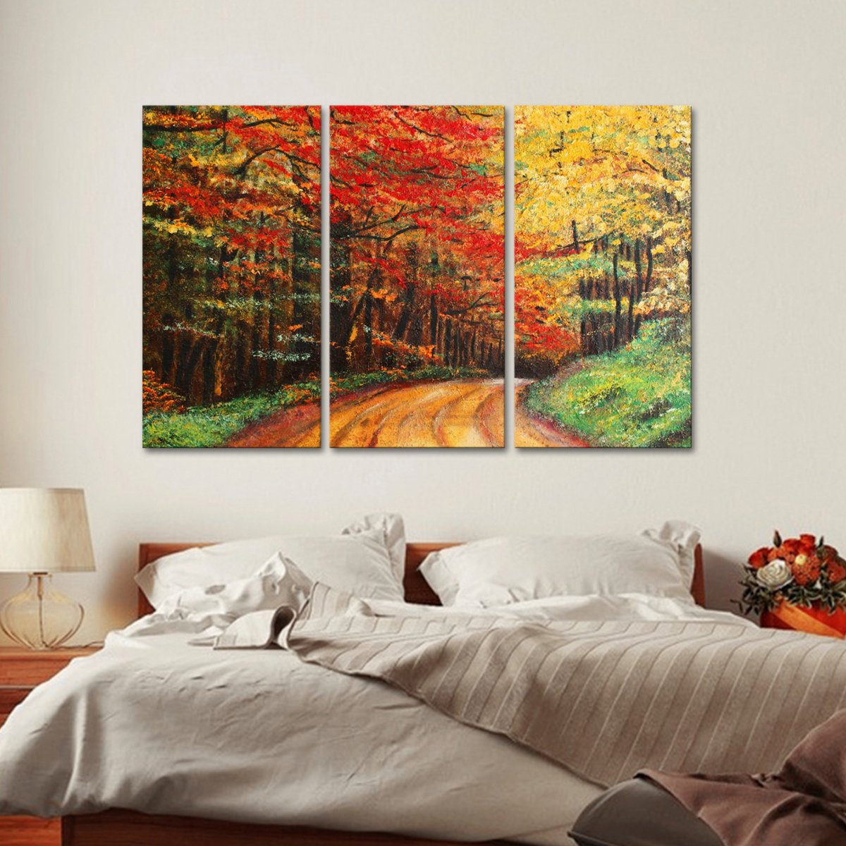 Forest Road Multi Panel Canvas Wall Art